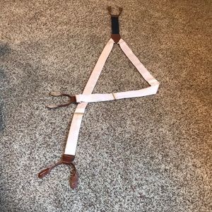 REDUCED - Pink and Navy Suspenders